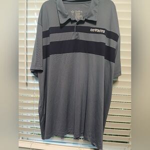 Pre-owned NFL Cowboys Blue and Gray Polo Shirtpre